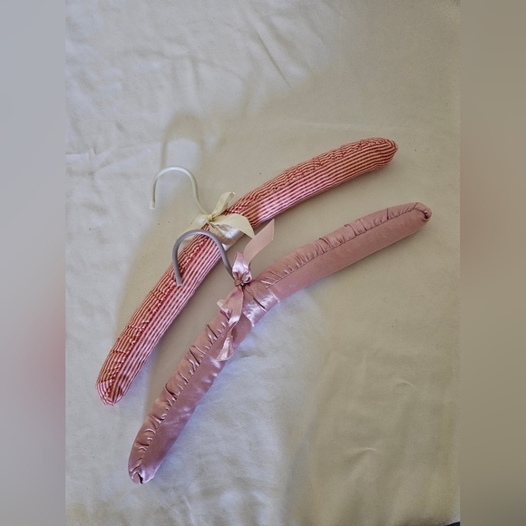 Hand Crafted Upcycle Fabric wrapped hangers Handmade #CreateOpportunity Vintage - Picture 2 of 10